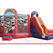 Cars inflatable racing bouncy castle